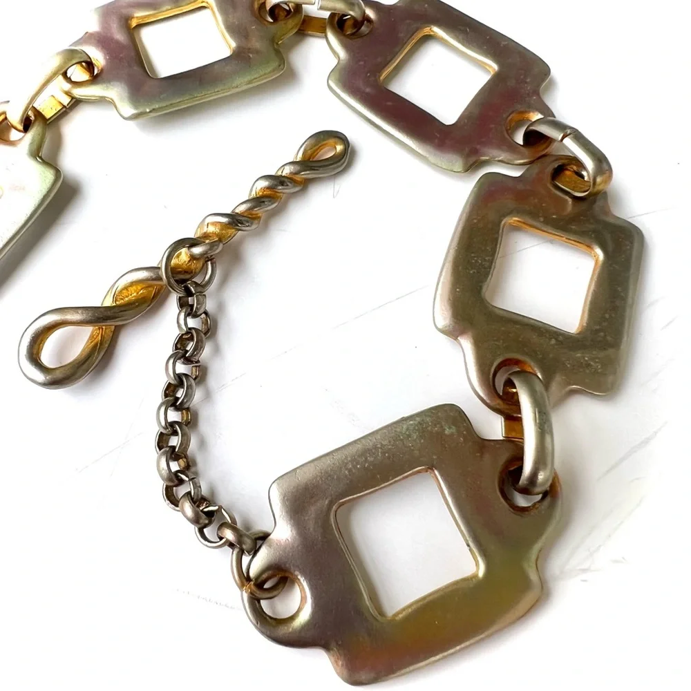 Vintage Belt Go Go Chain Link Metal Wear As You Want Flair Retro Accessory
